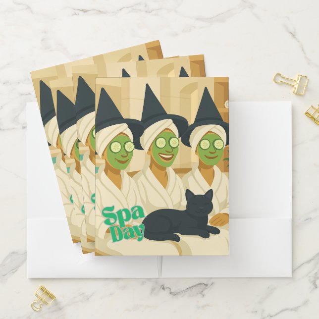 Witch Spa Day Funny Humor  Pocket Folder (In Situ)