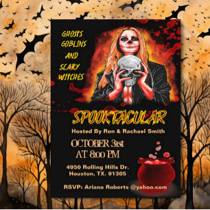 Witch Spooktacular Adult Halloween Invitation