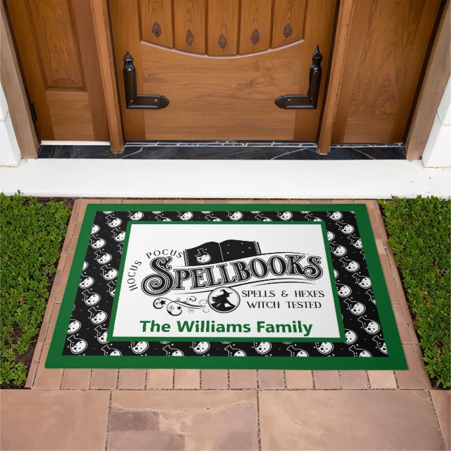 Witch-Tested Halloween Fun – Your Name, Your Magic Doormat (Outdoor)