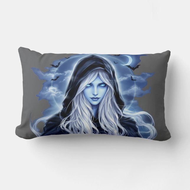 Witch-theme halloween  lumbar pillow (Front)