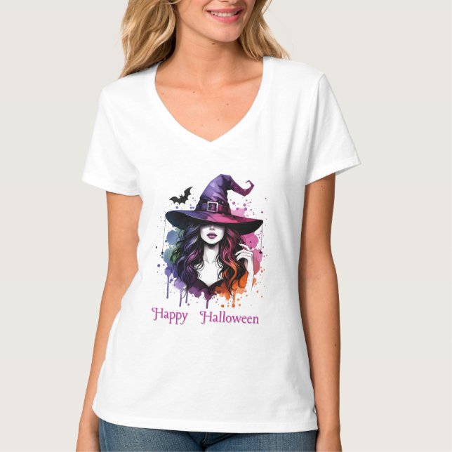 Witch-Themed-Halloween costumes T-Shirt (Front)