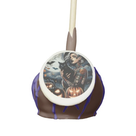  Witch Themed Halloween Party Cake Pops (Front)