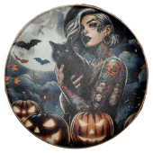 Witch Themed Halloween Party Chocolate Covered Oreo (Front)