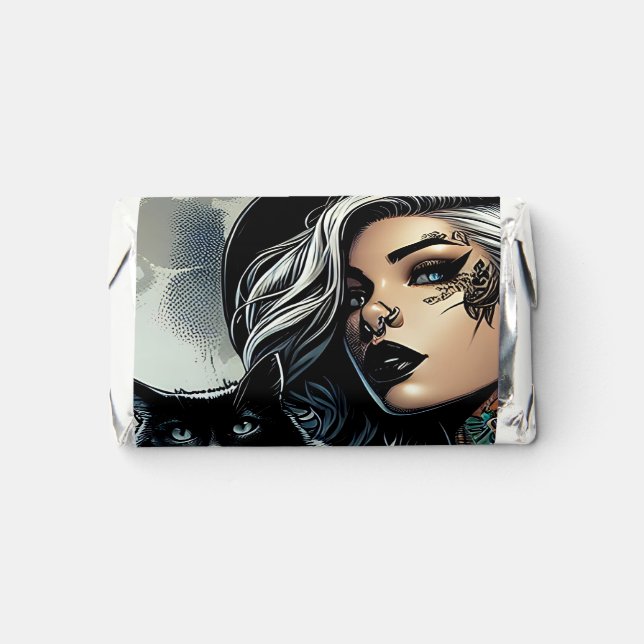  Witch Themed Halloween Party Hershey's Miniatures (Front)