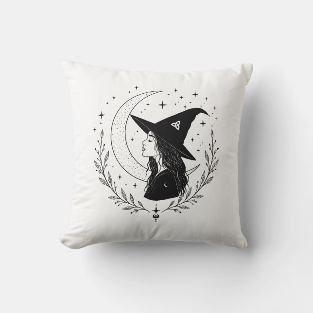Witch Throw Pillow (Front)