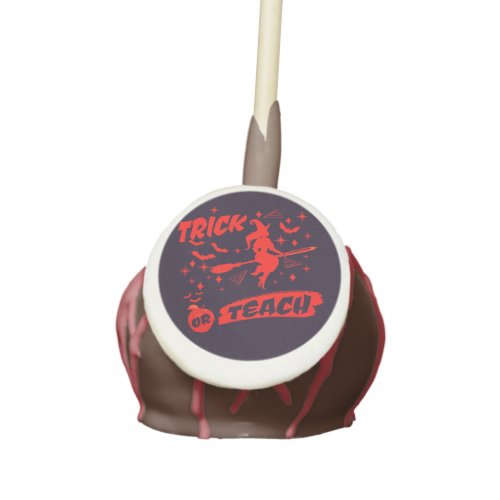 Witch Trick Or Teach Red Witchy Teacher Cake Pops