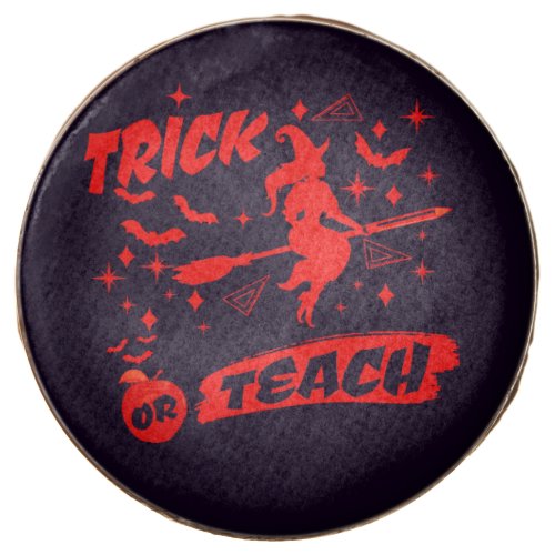 Witch Trick Or Teach Red Witchy Teacher Chocolate Covered Oreo