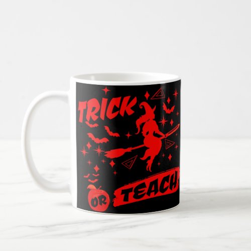 Witch Trick Or Teach Red Witchy Teacher Coffee Mug