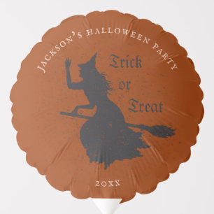 Witch Trick or Treat Halloween Grunge Illustration Balloon