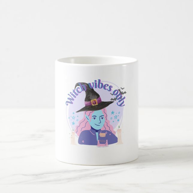  Witch Vibes Only Aesthetic Halloween Mug (Center)
