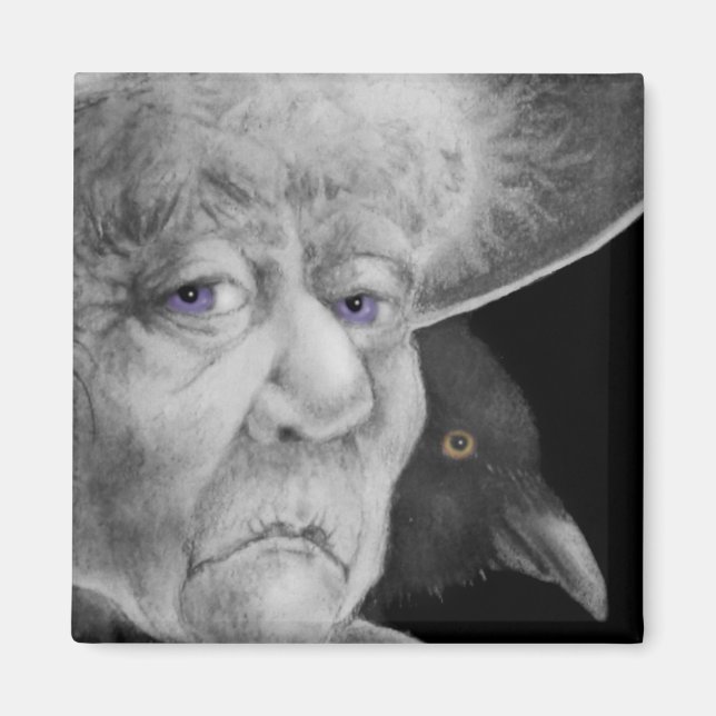 Witch w/ Crow Magnet (Front)