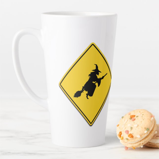 Witch Warning Latte Mug (In Situ)
