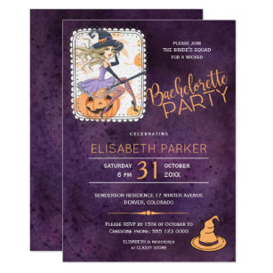 Halloween Bachelorette Party Invitations 4