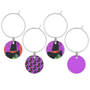 Witch Way to Halloween Wine Charm