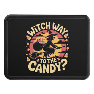 Witch Way to the Candy Halloween T-shirt Hitch Cover