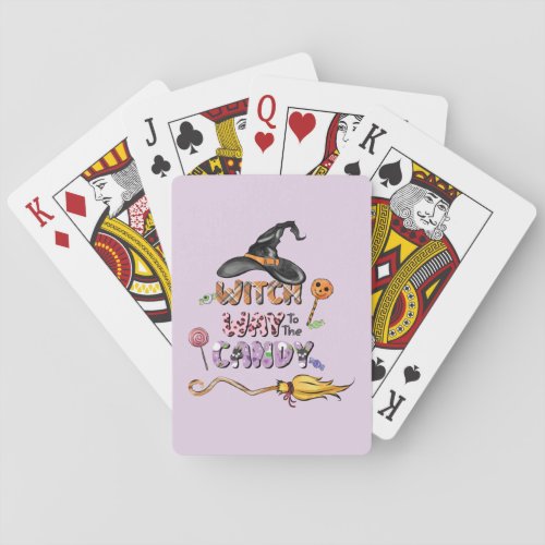 Witch Way to the Candy Playing Cards