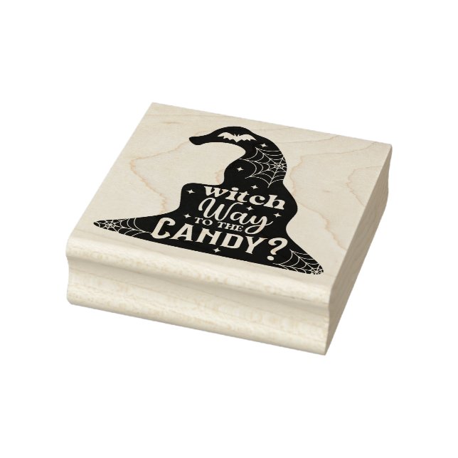 Witch Way To The Candy Rubber Stamp (Stamp)