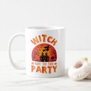 Witch Way to the Party Halloween Coffee Mug