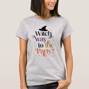 Witch Way To The Party Halloween Shirt
