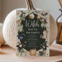Witch Way to the Party' Kids Halloween Birthday