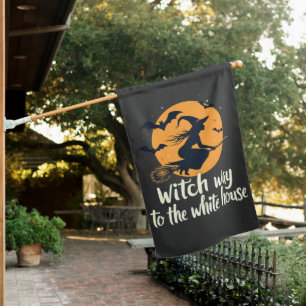 Witch Way to the White House Election Kamala Flag