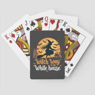Witch Way to the White House Poker Cards