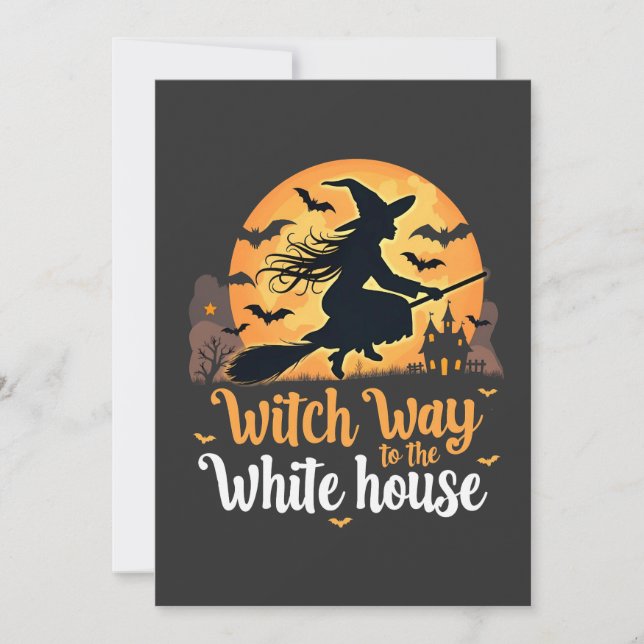 Witch Way to the White House Save The Date (Front)