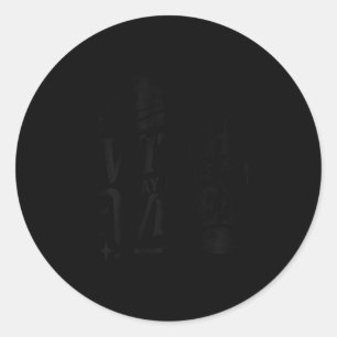 Witch Way To The Wine Funny Drinking Halloween Cos Classic Round Sticker