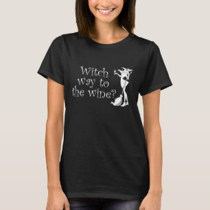 Witch Way to the Wine Lover Halloween T-Shirt