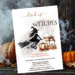 Witch Wine Pumpkin Bow Lantern Halloween Invitation<br><div class="desc">Witch,  pumpkin,  lantern and wine. Personalize this spooktacular invite with your details.</div>