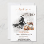 Witch Wine Pumpkin Bow Lantern Halloween Invitation<br><div class="desc">Witch,  pumpkin,  lantern and wine. Personalize this spooktacular invite with your details.</div>