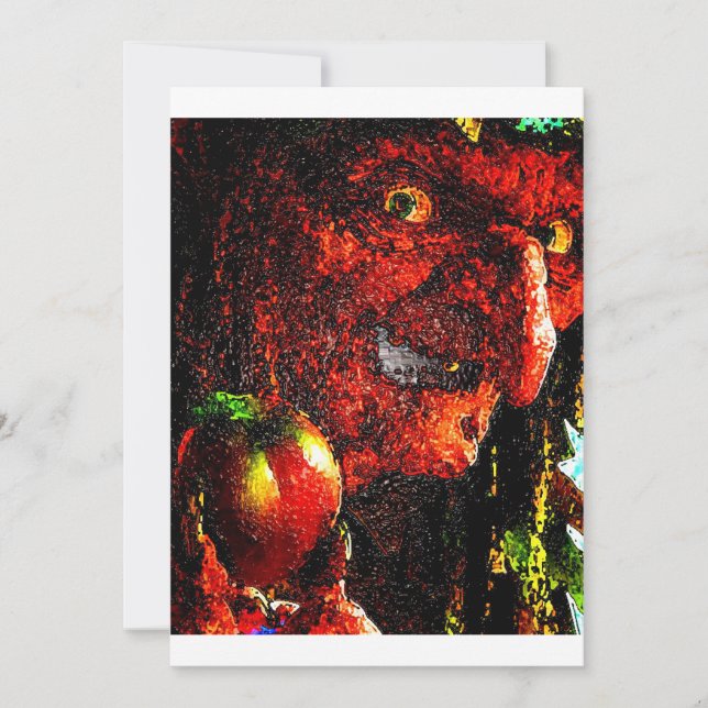 WITCH WITH APPLE CARD (Front)