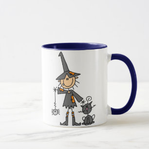 Witch with Black Cat Mug