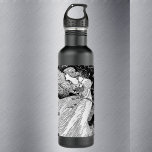 Witch With Cats Stainless Steel Water Bottle at Zazzle