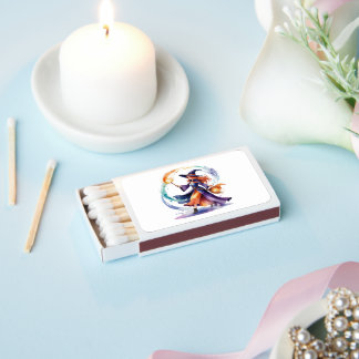 Witch with fire matchboxes
