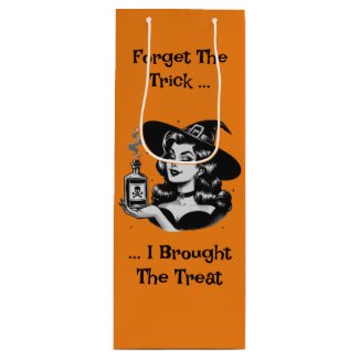 Witch With Poison Bottle In Hand