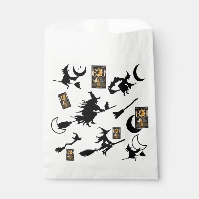 Witch wizard blackcat moon bloomstick favor bag (Front)