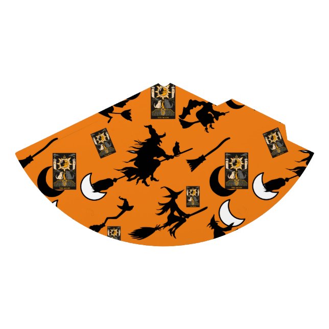 Witch wizard blackcat moon bloomstick party hat (Front)