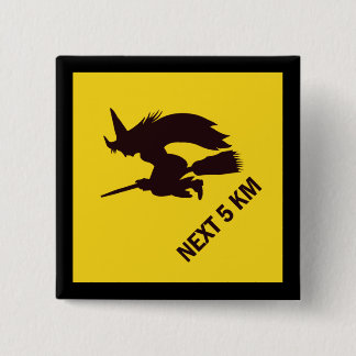Witch Zone Sign - Metric Button