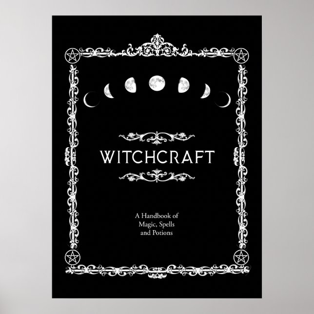 Witchcraft A Handbook of Magic Spells and Potions Poster (Front)