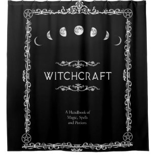 Witchcraft A Handbook of Magic Spells and Potions Shower Curtain