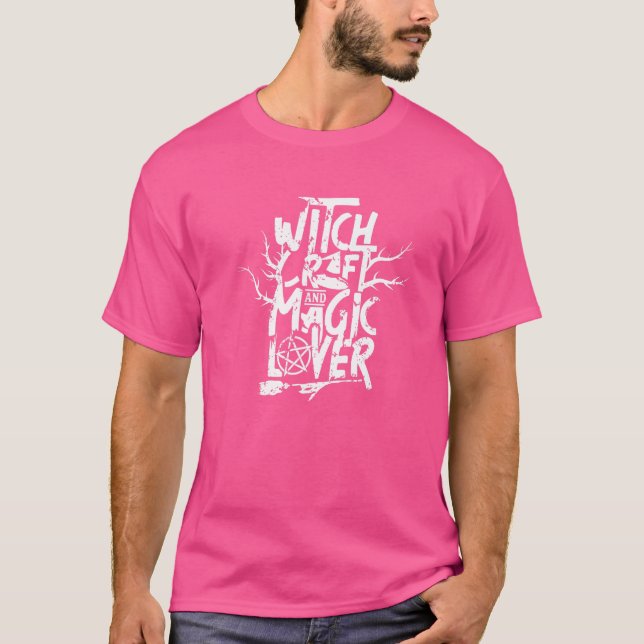 Witchcraft And Magic  Witcher Witch Witches Broom T-Shirt (Front)