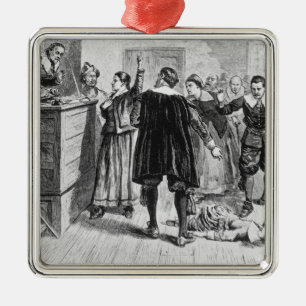 Witchcraft at Salem Village Metal Ornament