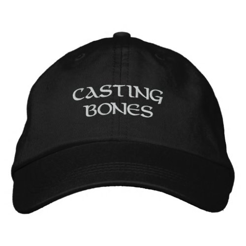 Witchcraft Casting Bones Divination Black Embroidered Baseball Cap