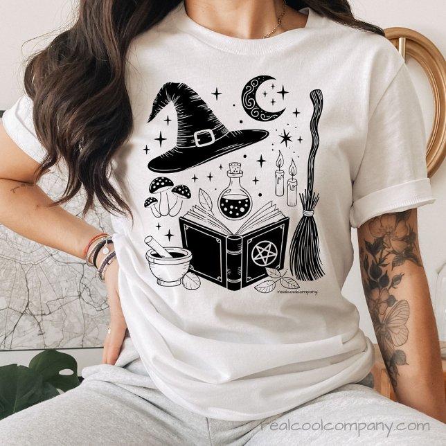 Witchcraft Halloween Bella Canva  Tri-Blend Shirt (Creator Uploaded)