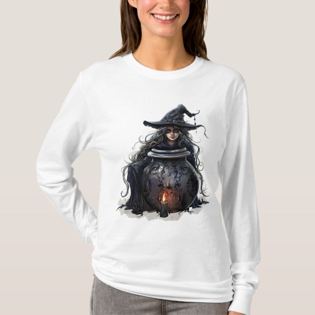 Witchcraft in Watercolors T-Shirt (Front)
