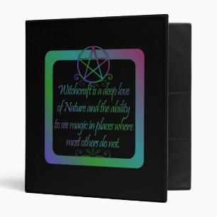 Witchcraft is, poem binder