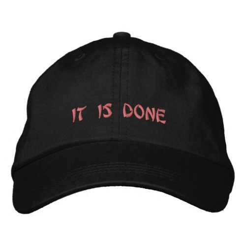 Witchcraft It Is Done Spell Spiritual Orange Black Embroidered Baseball Cap