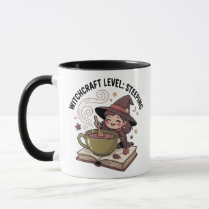 Witchcraft Level: Steeping — Cozy Tea Witch Mug