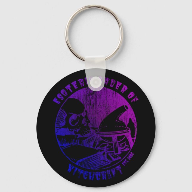 Witchcraft Magic Order Occult Witch Alchemist Keychain (Front)